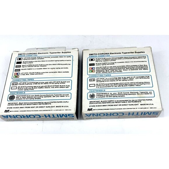 Smith Corona Printwheel Lot of 2 Script 946 Pica 300 10 Red Ring Original Boxes - Picture 4 of 7